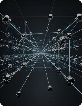 A verified data network connecting physical devices